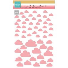 PS8152  Mask Marianne Design - Mask Stencil - Clouds- A5