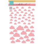 PS8152  Mask Marianne Design - Mask Stencil - Clouds- A5