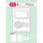 CW263  Cutting Die -  ATC Frame with stamp - Craft&You Design