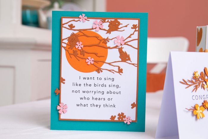 666252 Sizzix • Thinlits Die Set Woodland Cardfront