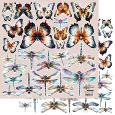 AA-INSECTS-01  Alchemy of Art  - Elements for self-cutting out 12x12" 