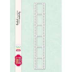 CW266  Cutting Die -  Film strip 2,4x14  - Craft&You Design
