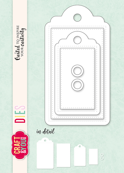 CW269 Cutting Die - Tag set - Craft&You Design