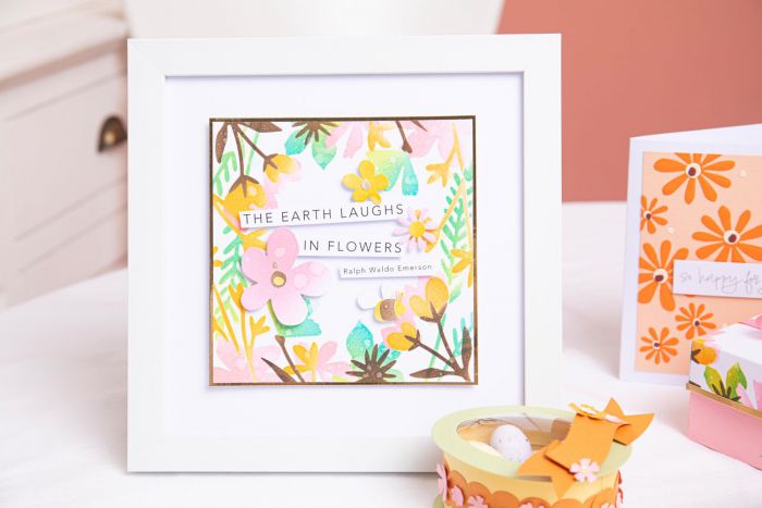 666520 - Sizzix • Layered Stencils Botanical Border 4pcs