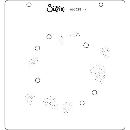 666528 - Sizzix • Layered Stencils Strawberry Wreath 4pcs
