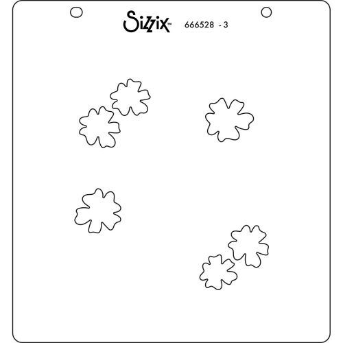 666528 - Sizzix • Layered Stencils Strawberry Wreath 4pcs