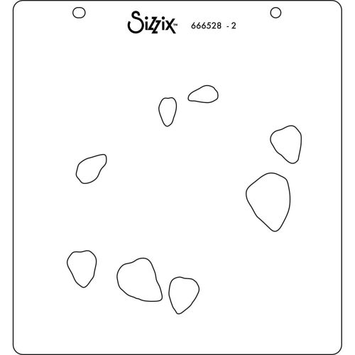 666528 - Sizzix • Layered Stencils Strawberry Wreath 4pcs