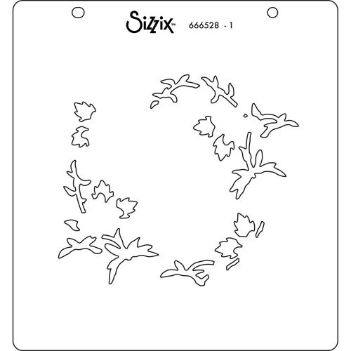 666528 - Sizzix • Layered Stencils Strawberry Wreath 4pcs