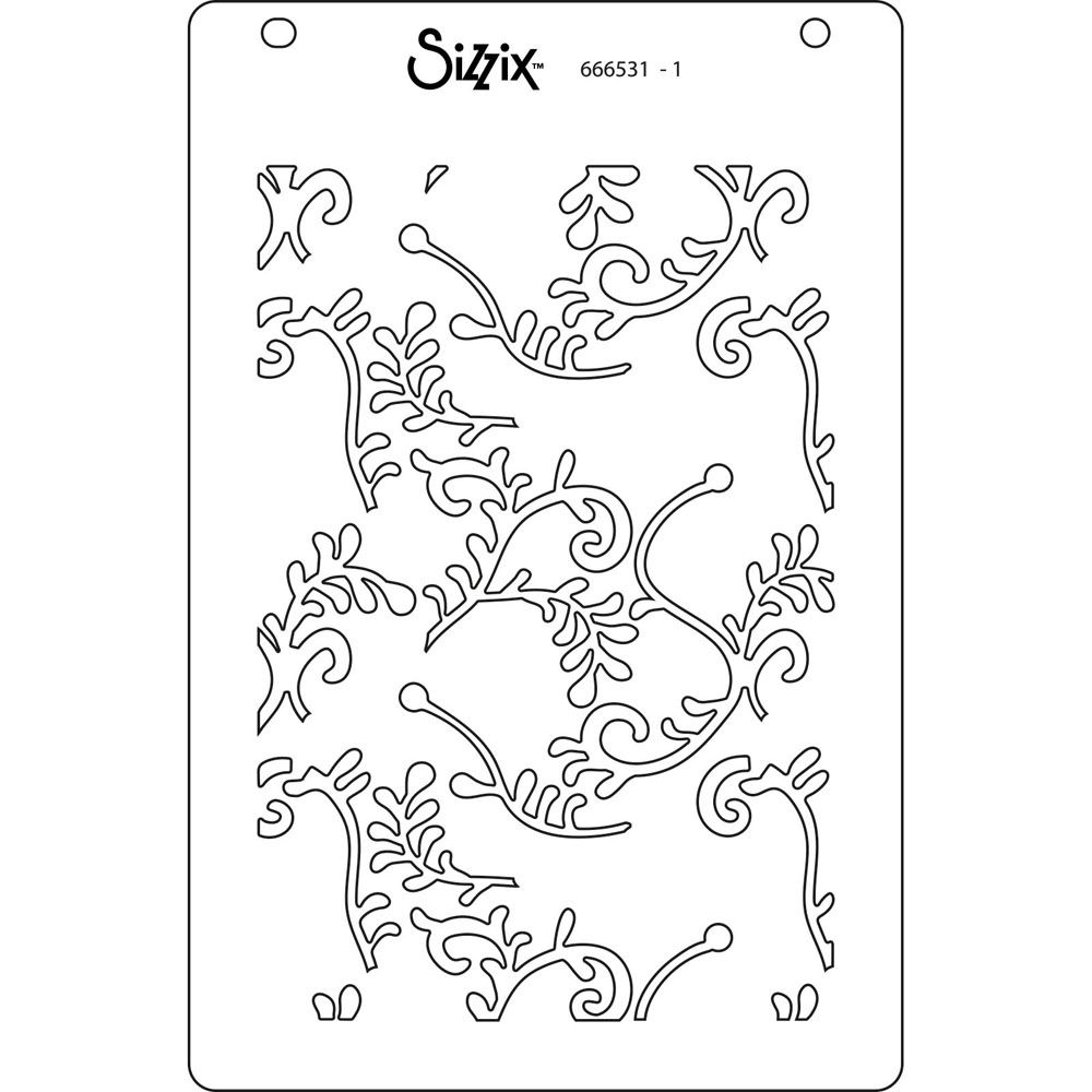 666531 - Sizzix • Layered Stencils A6 Lacey 4pcs
