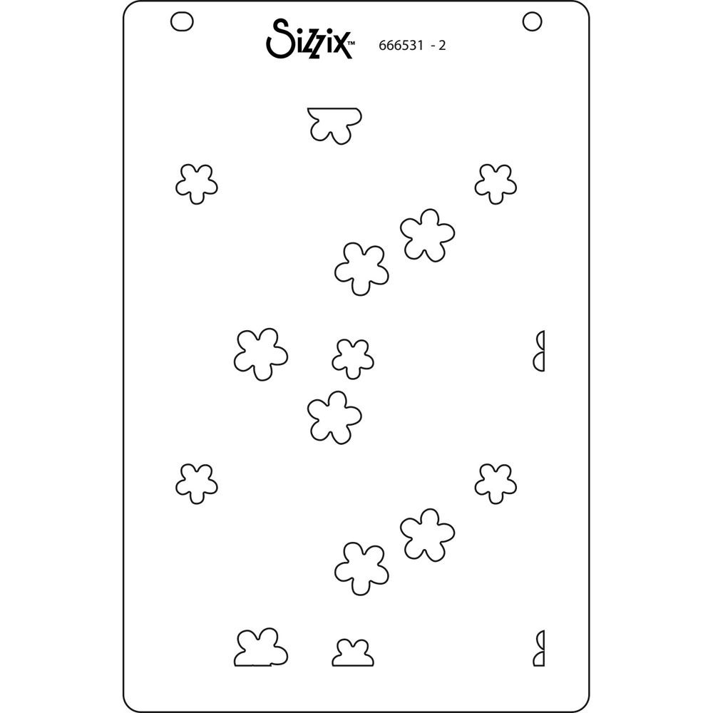 666531 - Sizzix • Layered Stencils A6 Lacey 4pcs