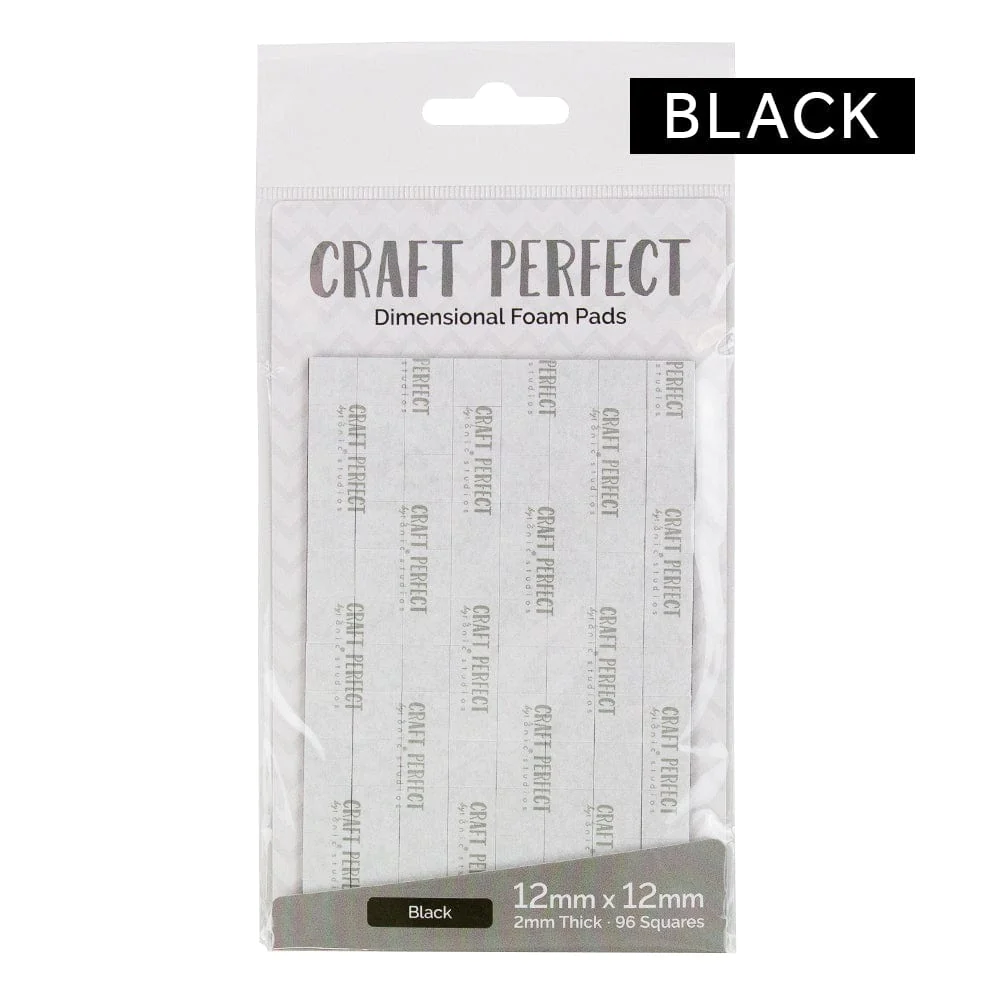 9754E Adhesives -Dimensional Foam Pads - Black -12mm