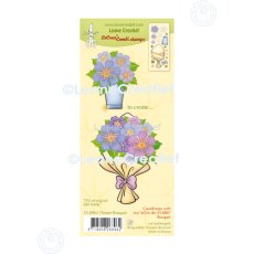 55.8962 Leane Creatief Acrylic Stamp -  combi clear stamp Bouquet Flowers