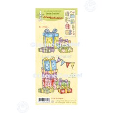 55.8979 Leane Creatief Acrylic Stamp -  combi clear stamp Presents