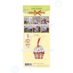 55.8993 Leane Creatief Acrylic Stamp - combi clear stamp Cupcake