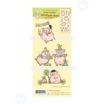55.9006 Leane Creatief Acrylic Stamp - combi clear stamp Party Piglet