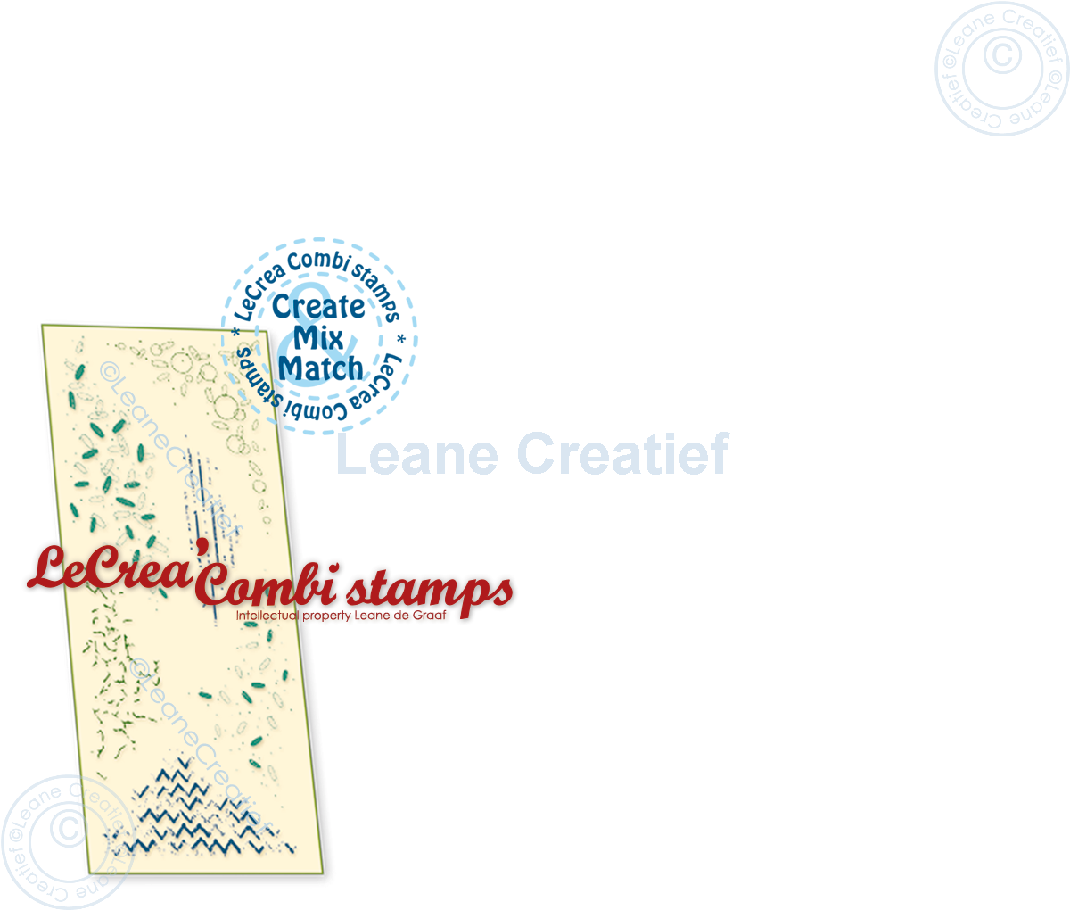 55.9020 Leane Creatief Acrylic Stamp - combi clear stamp Structures 8 background