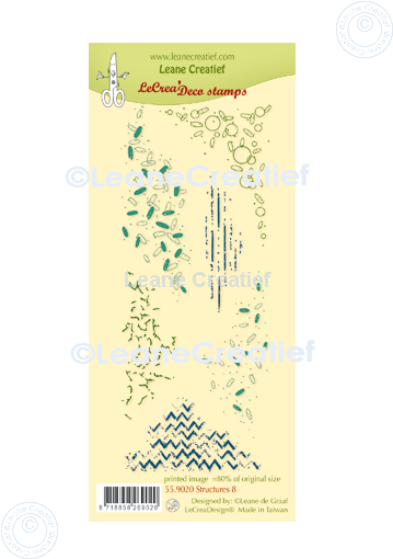 55.9020 Leane Creatief Acrylic Stamp - combi clear stamp Structures 8 background