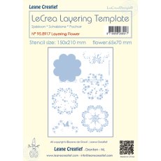 95.8917 Mask - Leane Creatief - Layering Template Flower