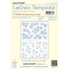 95.8931 Mask - Leane Creatief - template decoration Flowers
