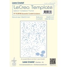 95.8948 Mask - Leane Creatief - Template decoration Confetti & Balloons