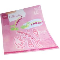 COL1539 Metal Die Marianne Design - Collectable - Bleeding hearts by Marleen
