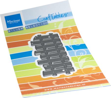 CR1648 Metal Die Marianne Design - CrafTables - Fence by Marleen