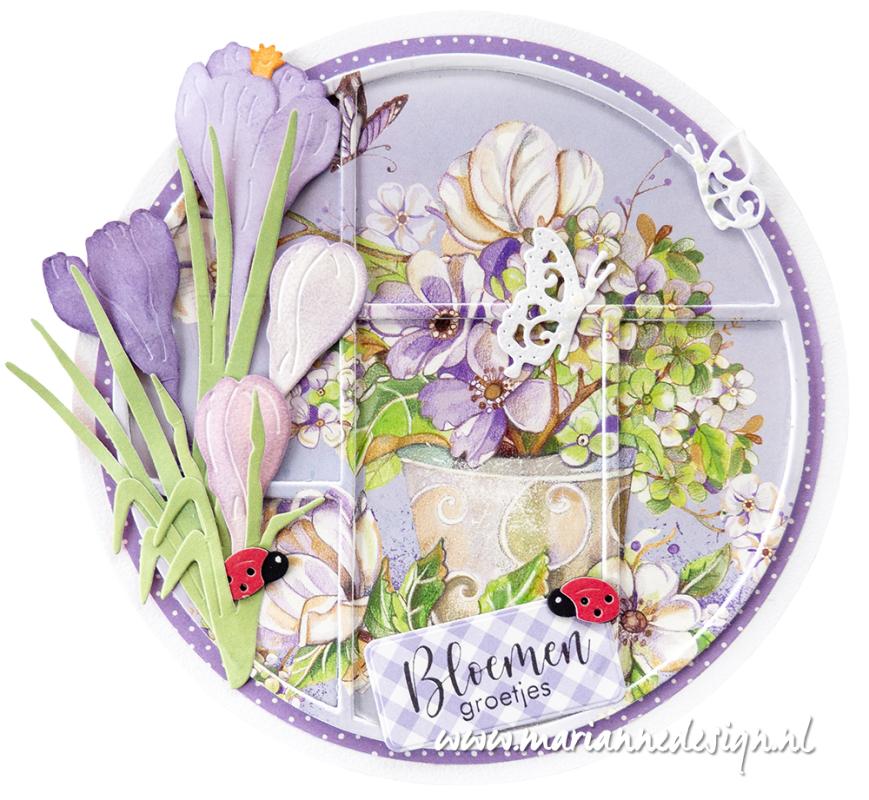 EWK1297 one side paper - Marianne Design - Country Flowers XL