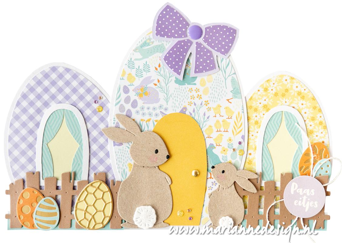 LR0850 Metal Die Marianne Design - Creatables - BUNNIES