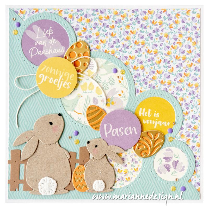 LR0850 Metal Die Marianne Design - Creatables - BUNNIES