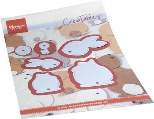 LR0850 Metal Die Marianne Design - Creatables - BUNNIES
