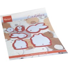 LR0850  Metal Die Marianne Design - Creatables -  BUNNIES