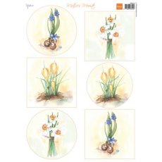 MB0213  A4 one side paper - Marianne Design - Mattie's Mooiste - Flower Bulbs