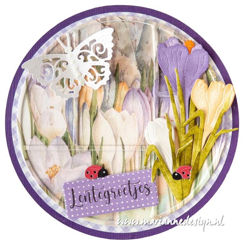 MB0214 one side paper - Marianne Design - Mattie's Mooiste - Spring Garden XL
