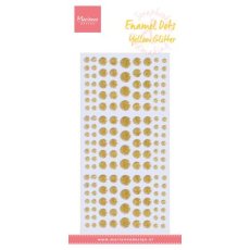 PL4530 Enamel dots - Yellow Glitter