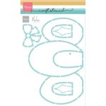 PS8155 Mask Marianne Design - Craft Stencil - Egg Cottage by Marleen A5