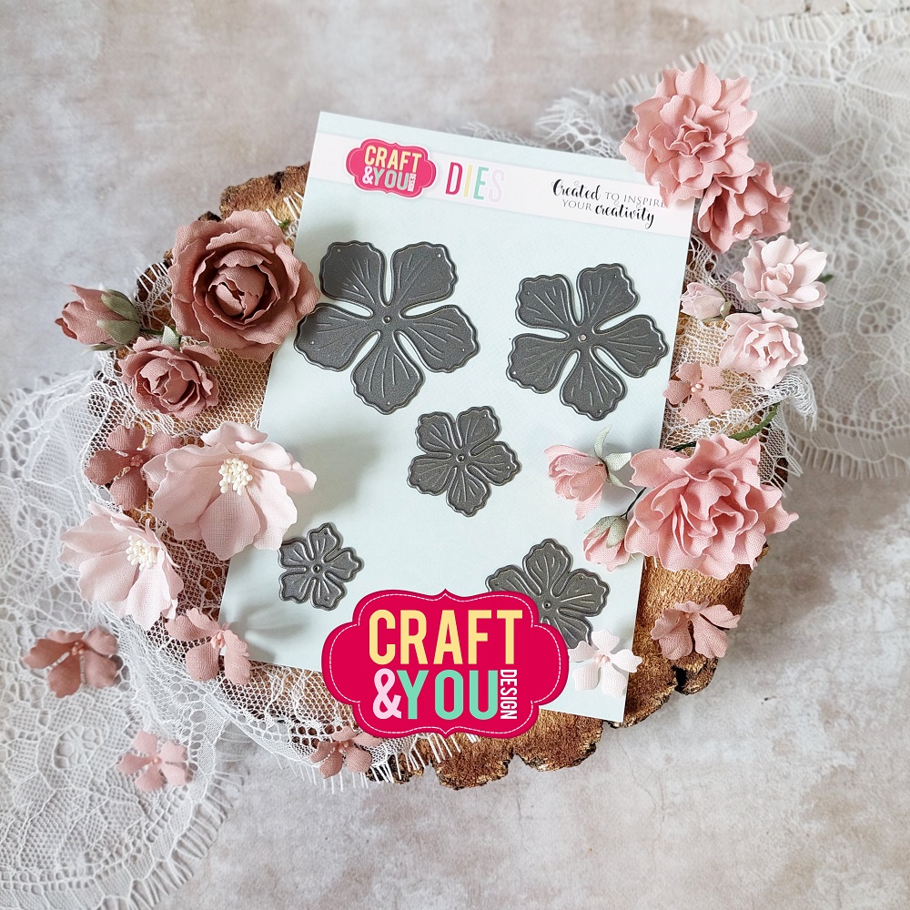 CW255 Cutting Die -Magda's Flower 1- Craft&You Design