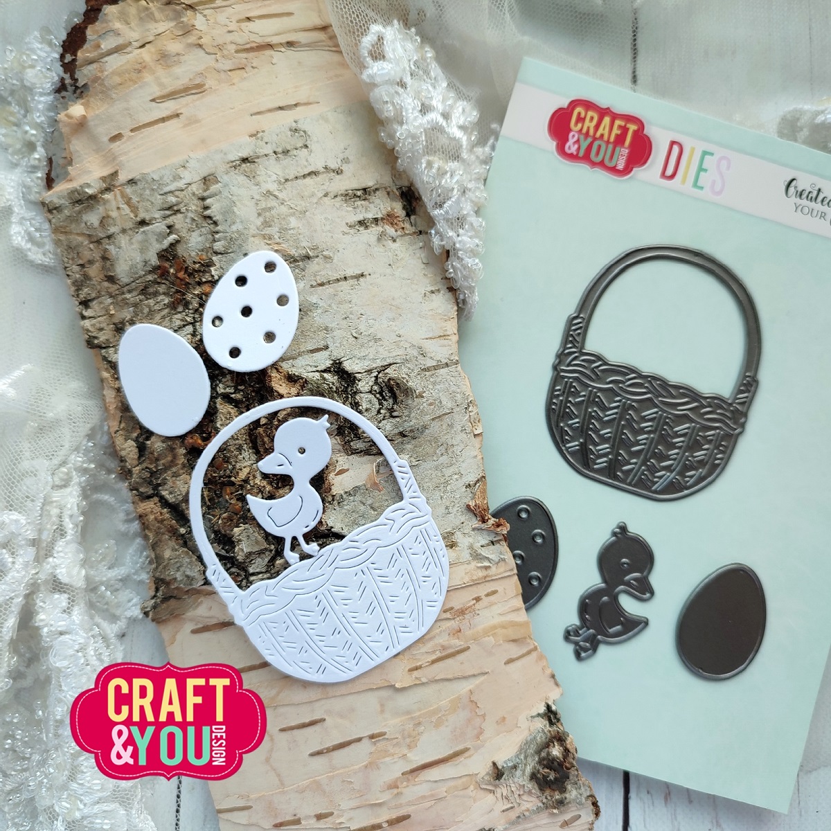 CW270 Cutting Die - Easter Basket - Craft&You Design