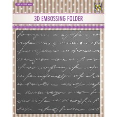 EF3D029 Nellie's Choice • 3D Embossing Folder Writing
