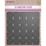 EF3D086 Nellie's Choice • 3D Embossing Folder Bunny's and Clovers