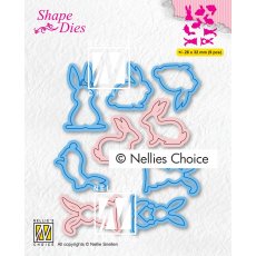 SD186  Nellie's Choice • Shape Dies Continue Collection of Hares