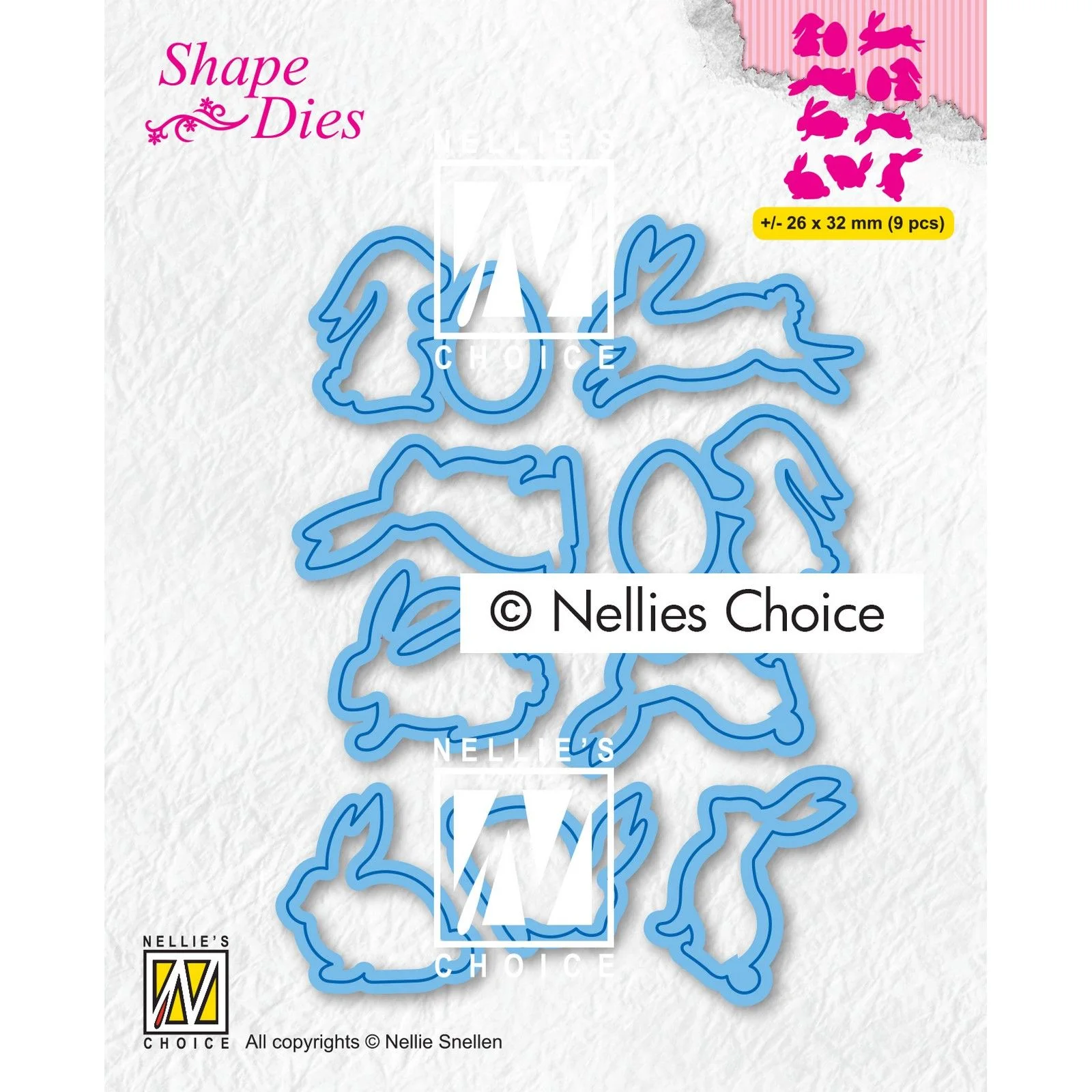 SD187 Nellie's Choice • Shape Dies Continue Collection of Hares 2