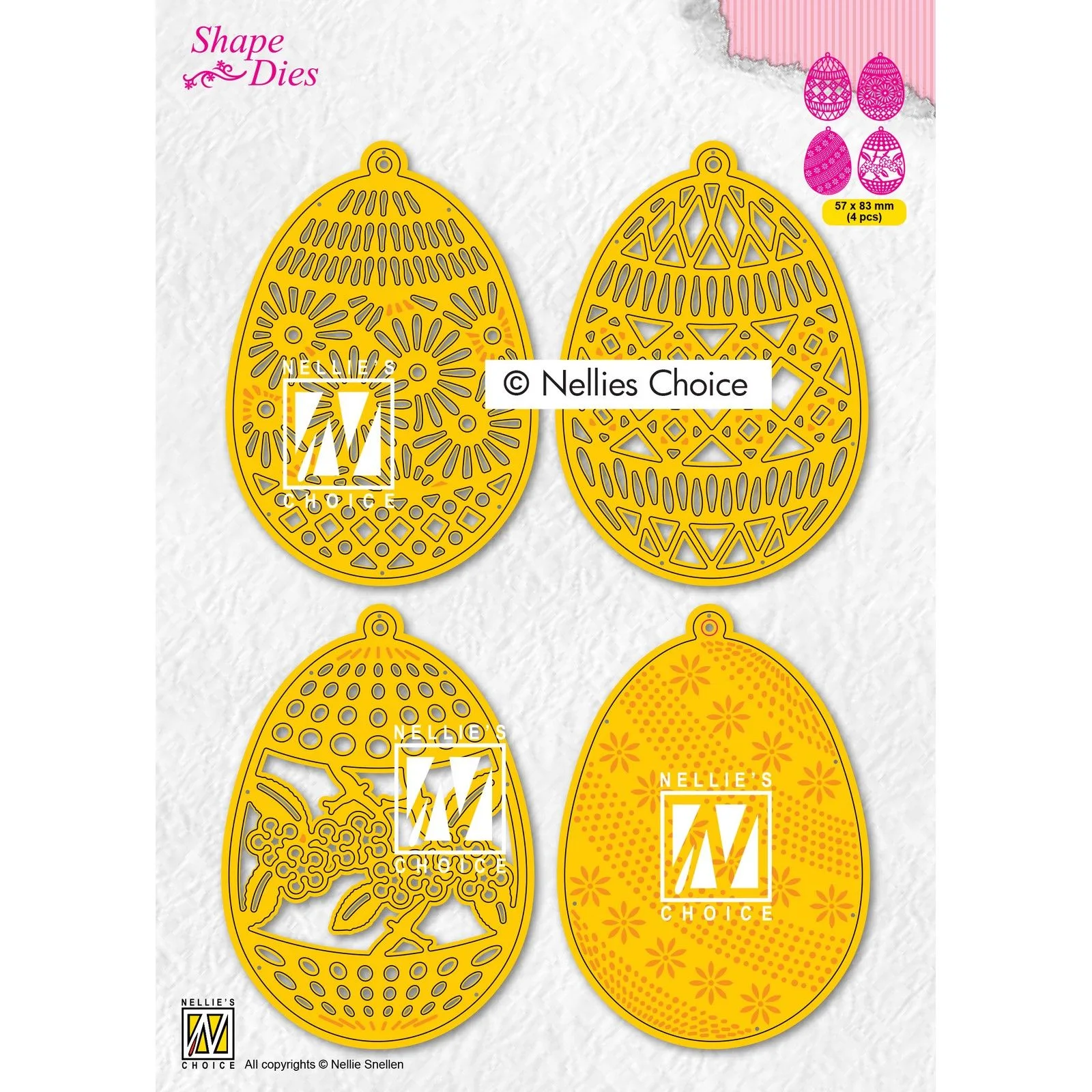 SD189 Nellie's Choice • Shape Dies Continue 4 Easter Eggs