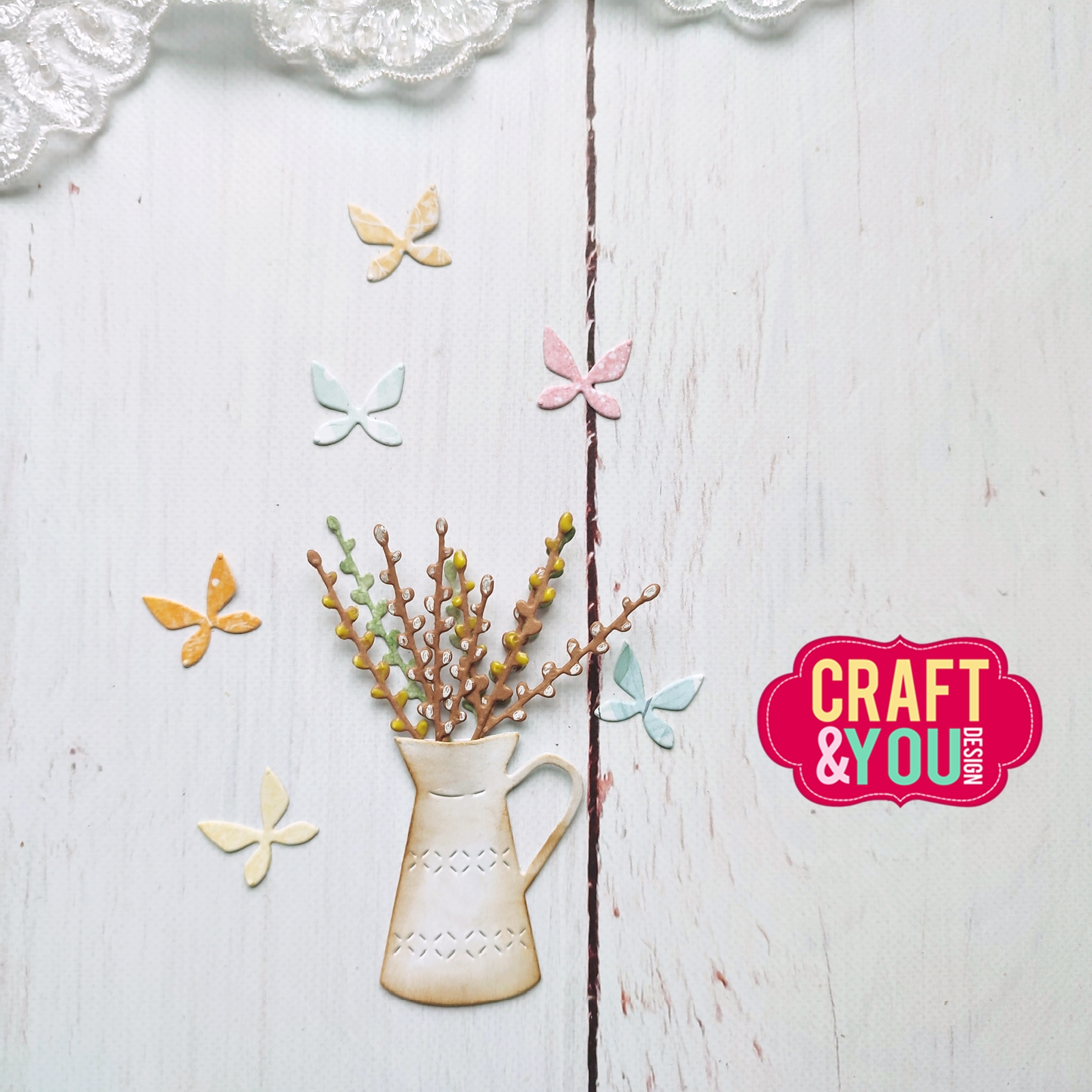CW272 Cutting Die - Spring jug- Craft&You Design