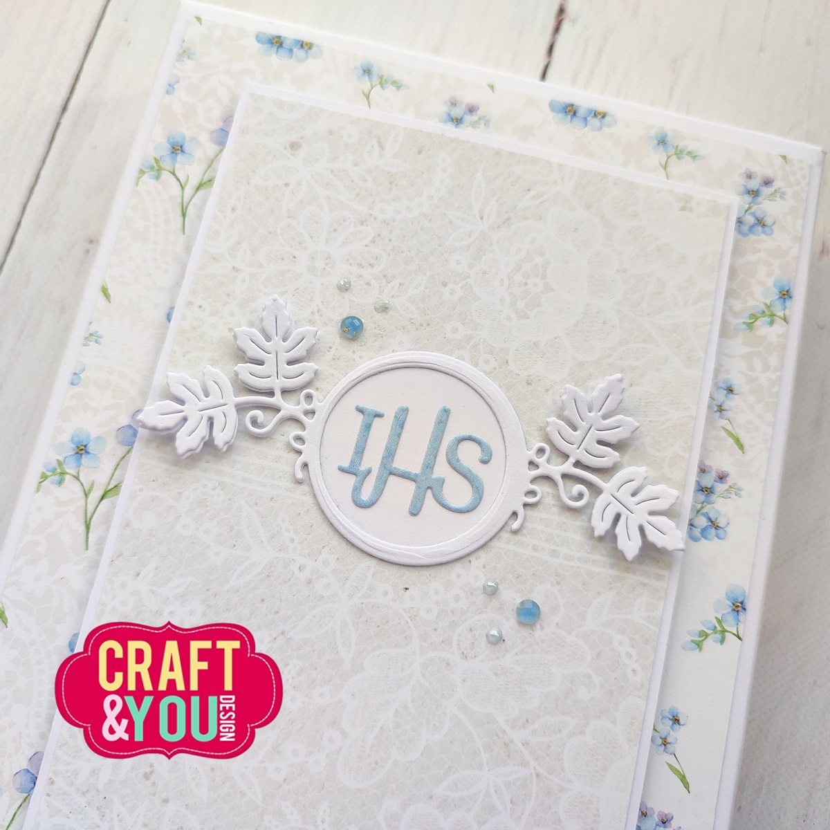 CW276 Cutting Die - IHS and vine branches- Craft&You Design