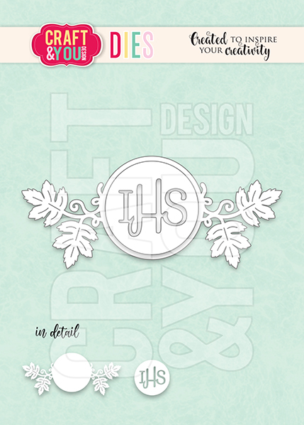 CW276 Cutting Die - IHS and vine branches- Craft&You Design