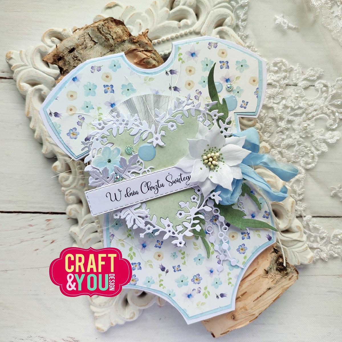 CW281 Cutting die - Flowerheart Frame - Craft & You Design