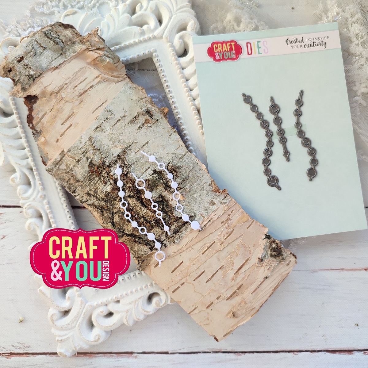 CW284 Cutting die -Decorative Hanging Strip 2 - Craft & You Design