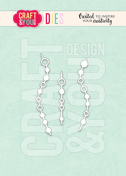 CW284 Cutting die -Decorative Hanging Strip 2 - Craft & You Design