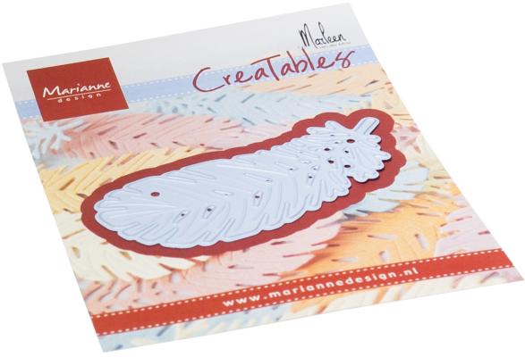 LR0854 Metal Die Marianne Design - Creatable - Feather by Marleen