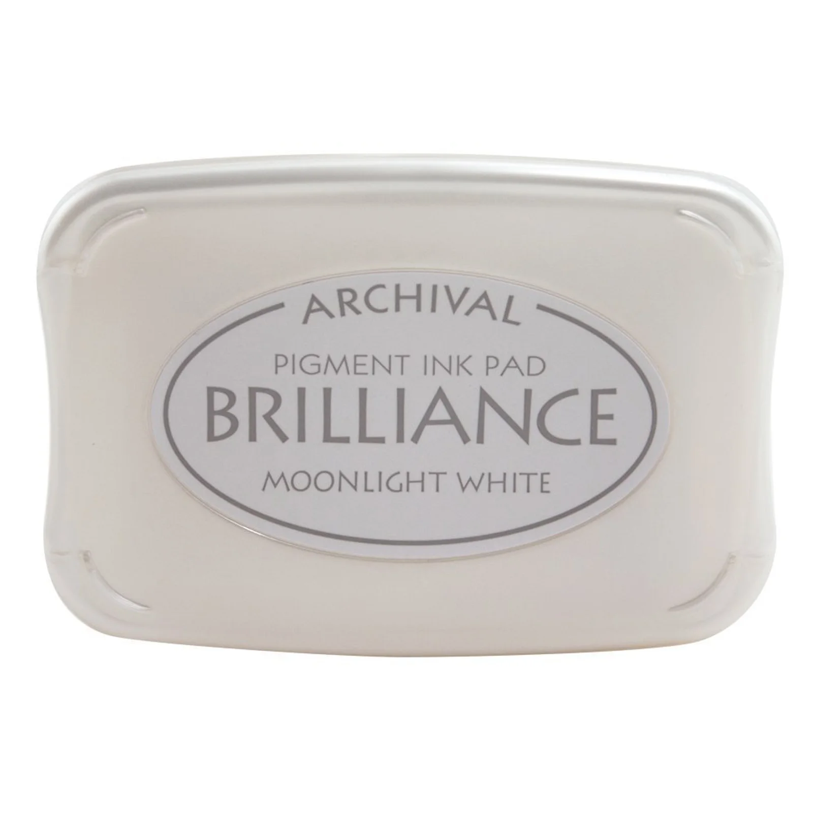 BR-80 Pigment ink pad - Brilliance- Moonlight White